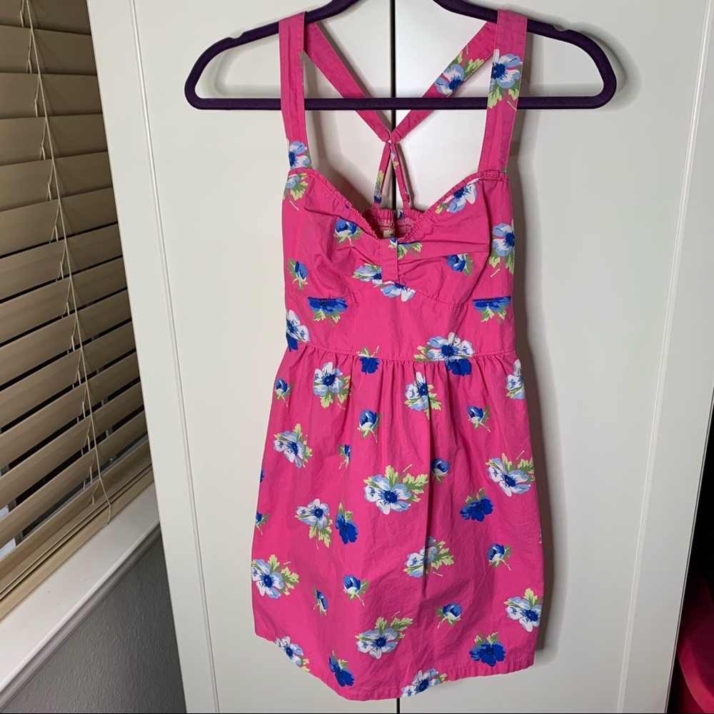 Hollister Floral Tank Summer Mini Dress